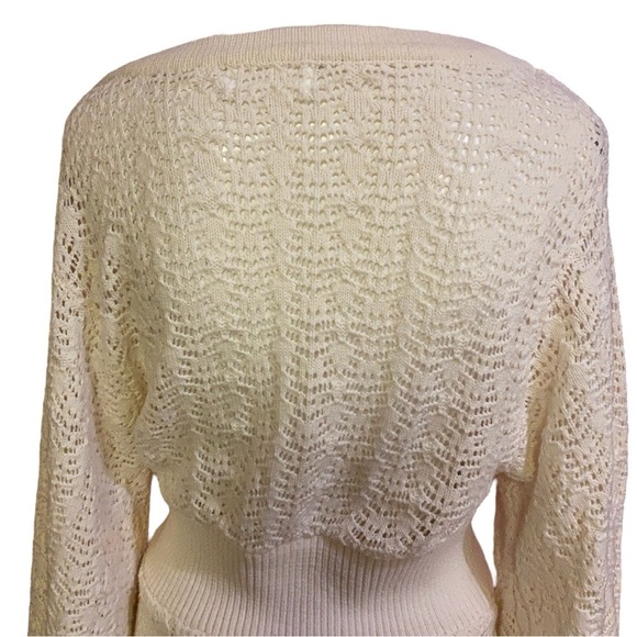 Mable Marceline Cream Mini Dress with Sleek Silhouette Size M/L - Picture 7 of 10